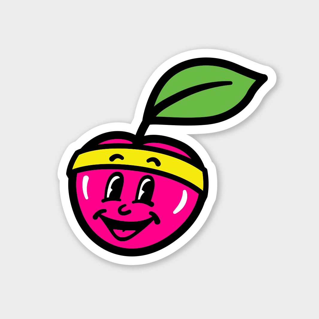 Homefield Cherry Pickin' Mascot Sticker - Celebrate College Basketball!