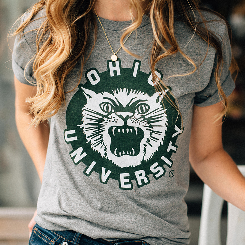 Unbeatable Vintage Ohio Bobcats Logo Shirt