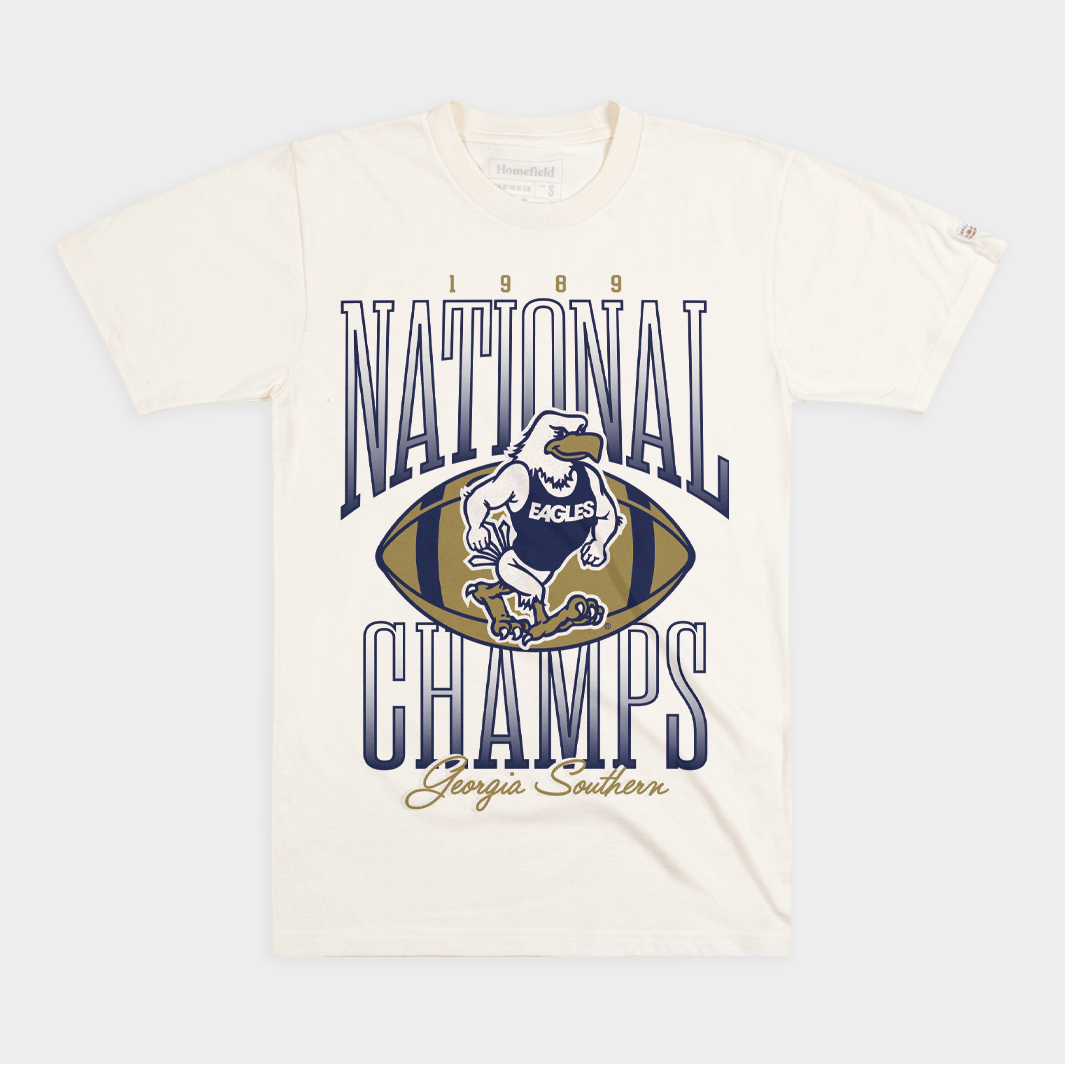 Georgia Southern Eagles 1989 Championship Football Tee - Unbeatable Style