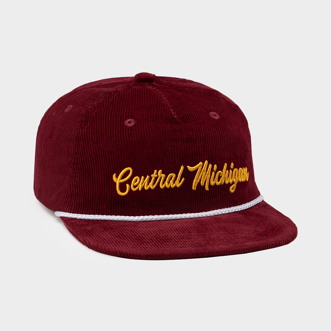 Central Michigan Vintage-Inspired Corduroy Snapback Hat
