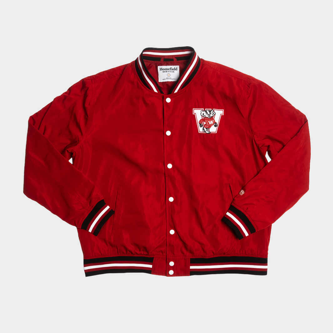 Wisconsin Badgers Timeless Script Bomber Jacket - A Must-Have for Fans!