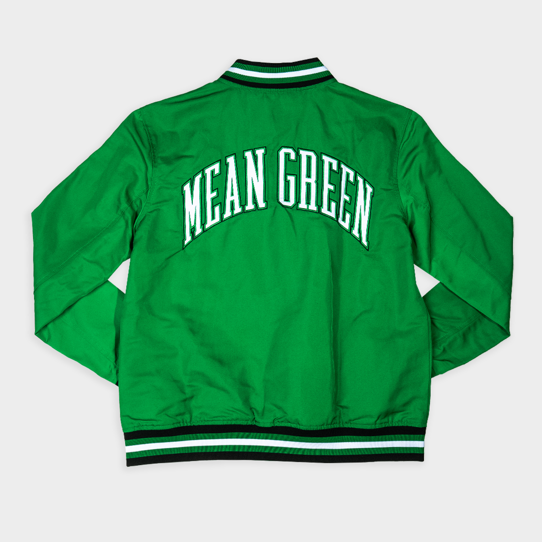 North Texas Mean Green Vintage-Inspired Bomber Jacket