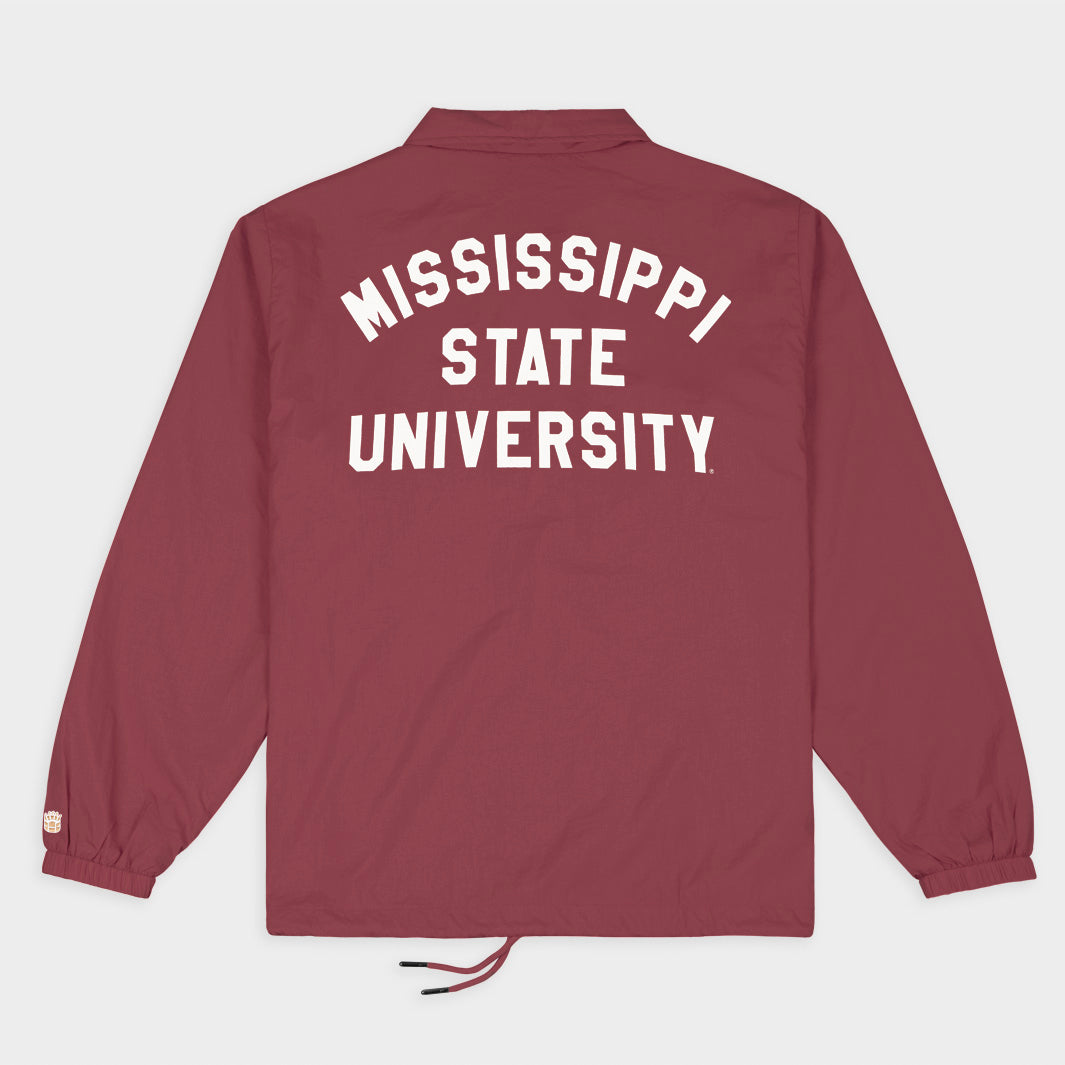 Show Your Bulldog Pride! Mississippi State Vintage Logo Coaches Jacket