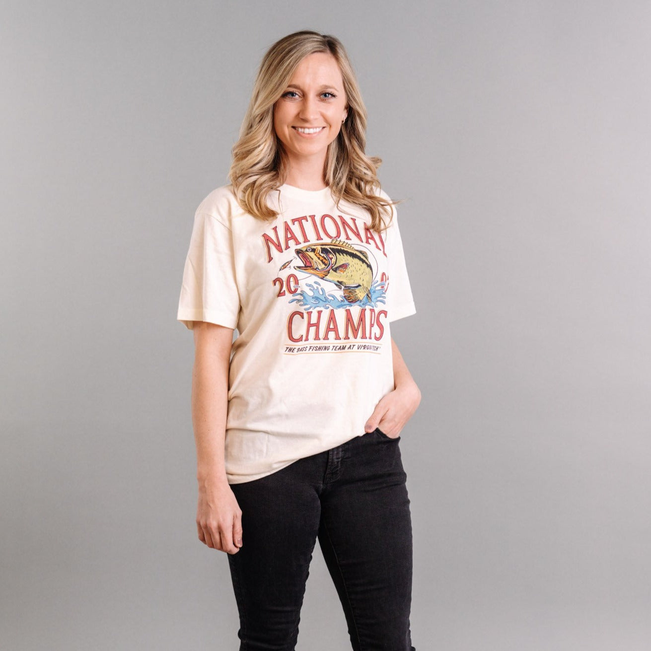 Championship-Winning Virginia Tech Bass Fishing Tee