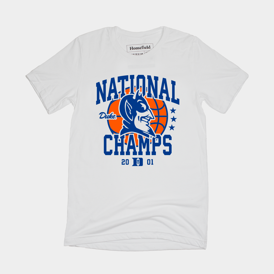 Duke 2001 National Champions Tee - Celebrate the Champions
