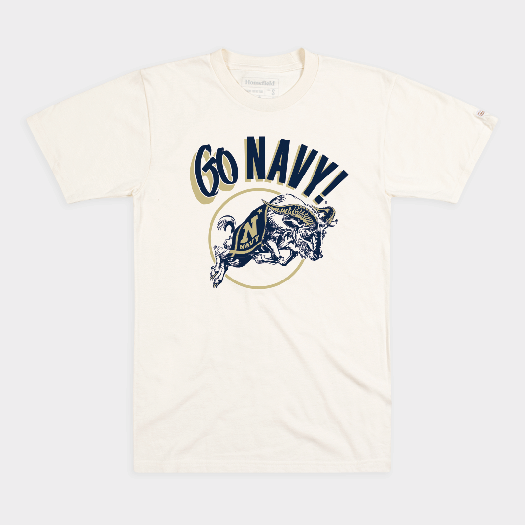 Show Your Navy Pride! Retro Midshipmen Tee