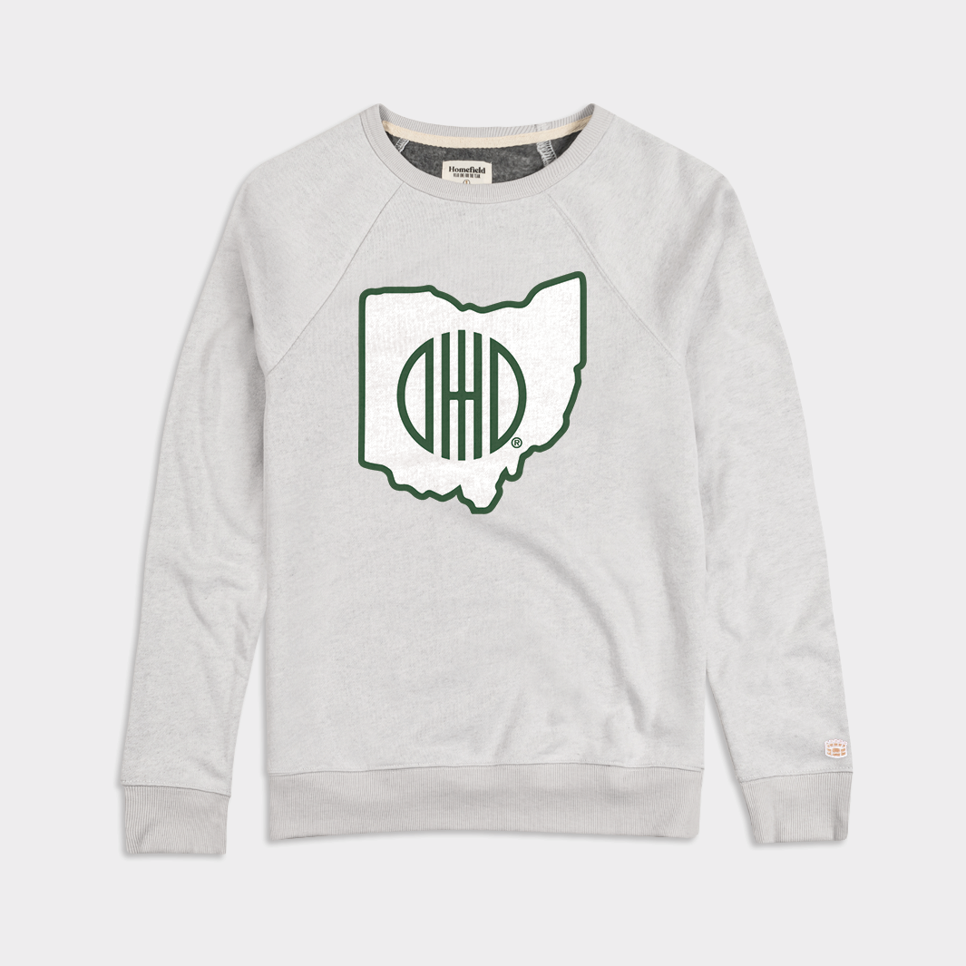 Nostalgic Ohio Outline Crewneck Sweatshirt