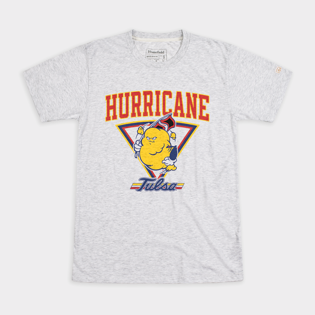 Embrace the Cuteness of Tulsa Golden Hurricane Retro '80s Mascot Tee