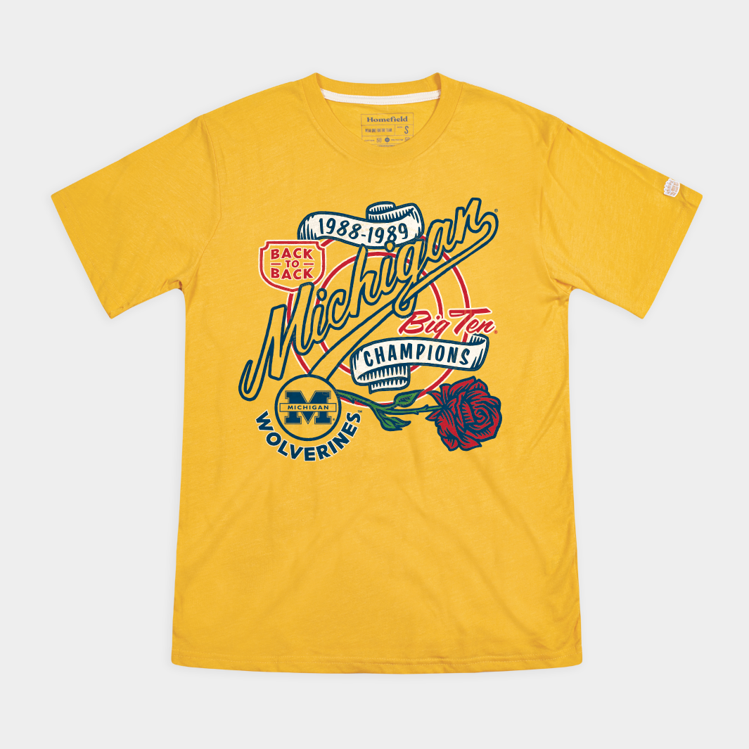Relive Michigan Football's 1988 & 1989 Glory with This Big Ten Champs Tee