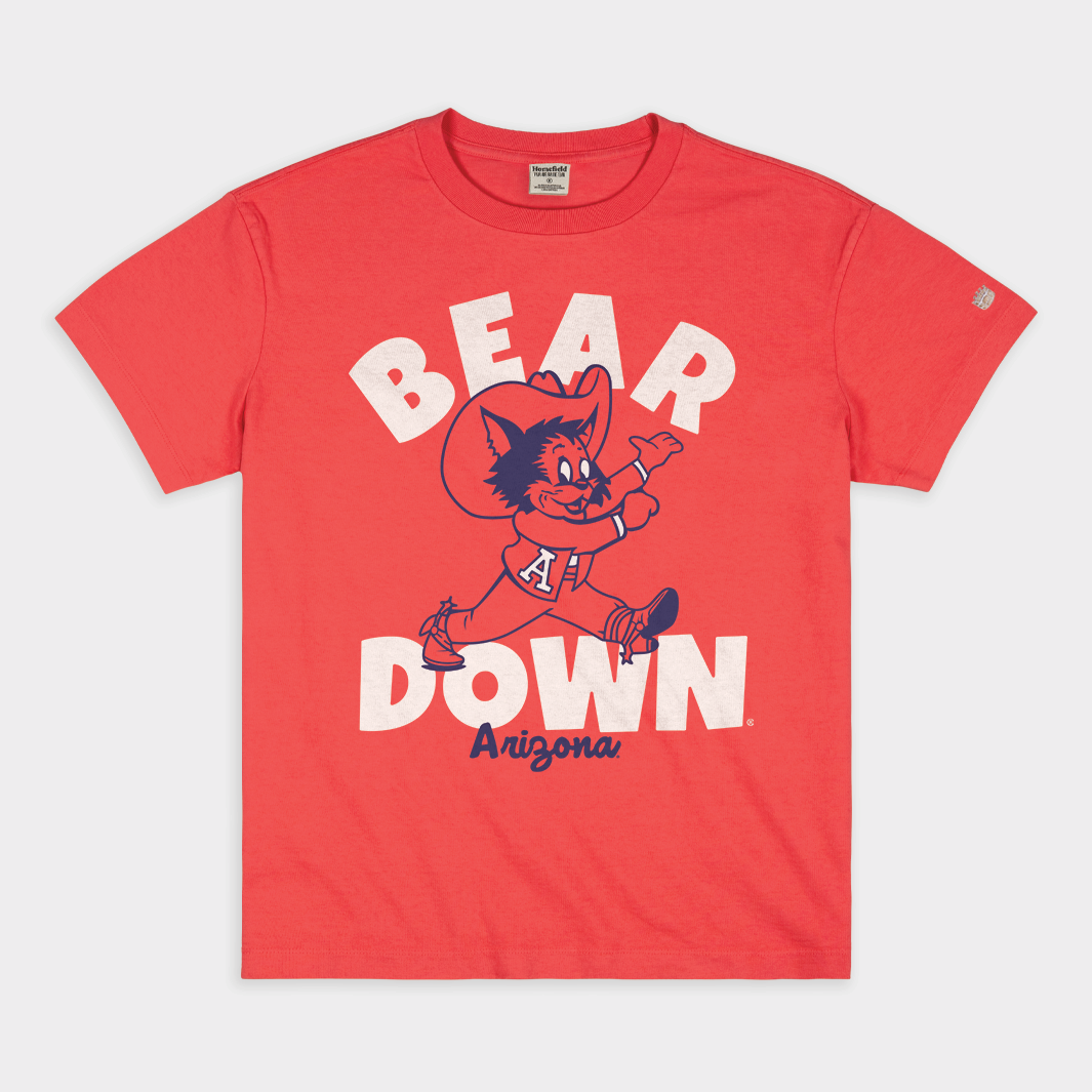 Vintage Arizona Wildcats Bear Down Heavyweight Tee