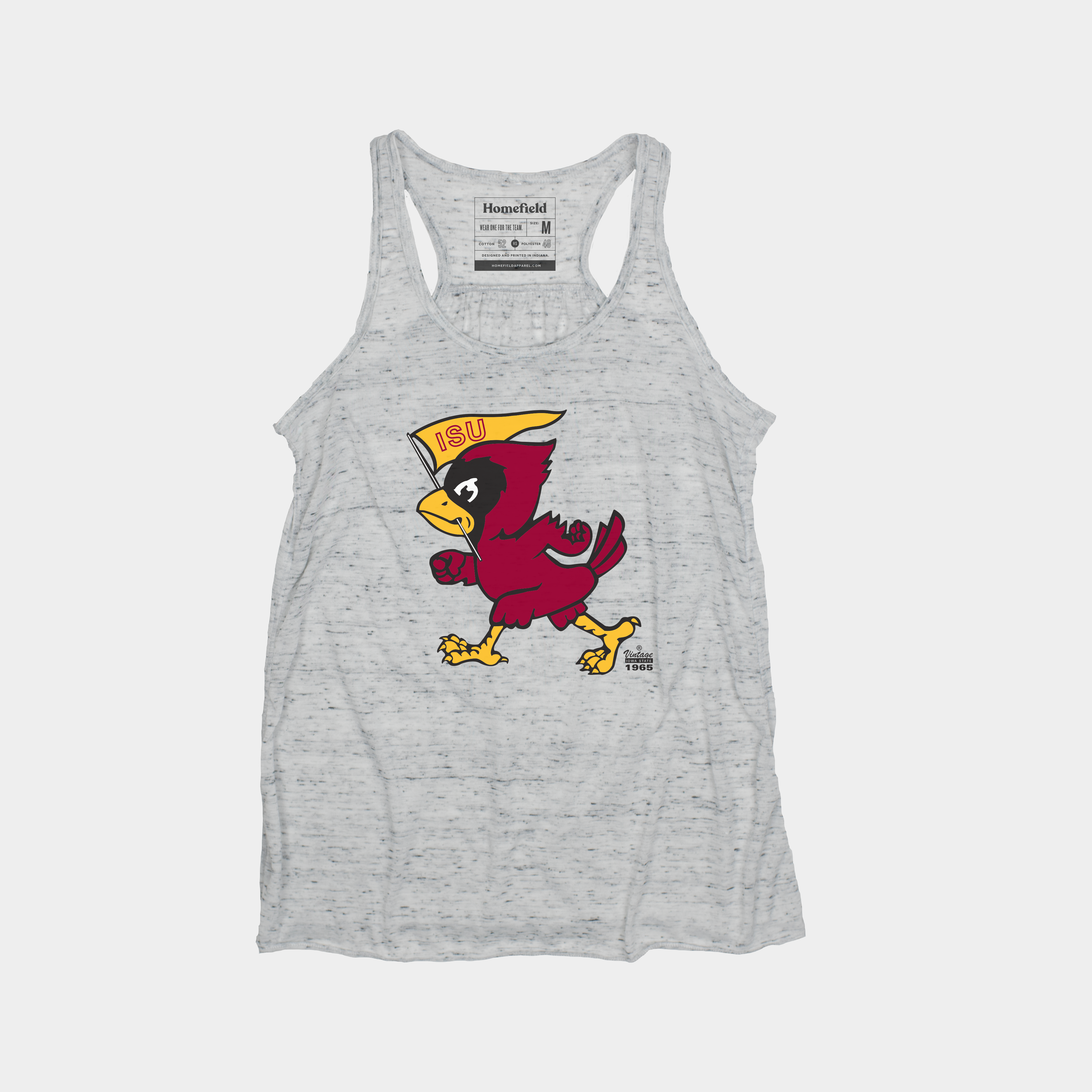 Iowa State Retro Women's Flag-Carrying Cy Tank