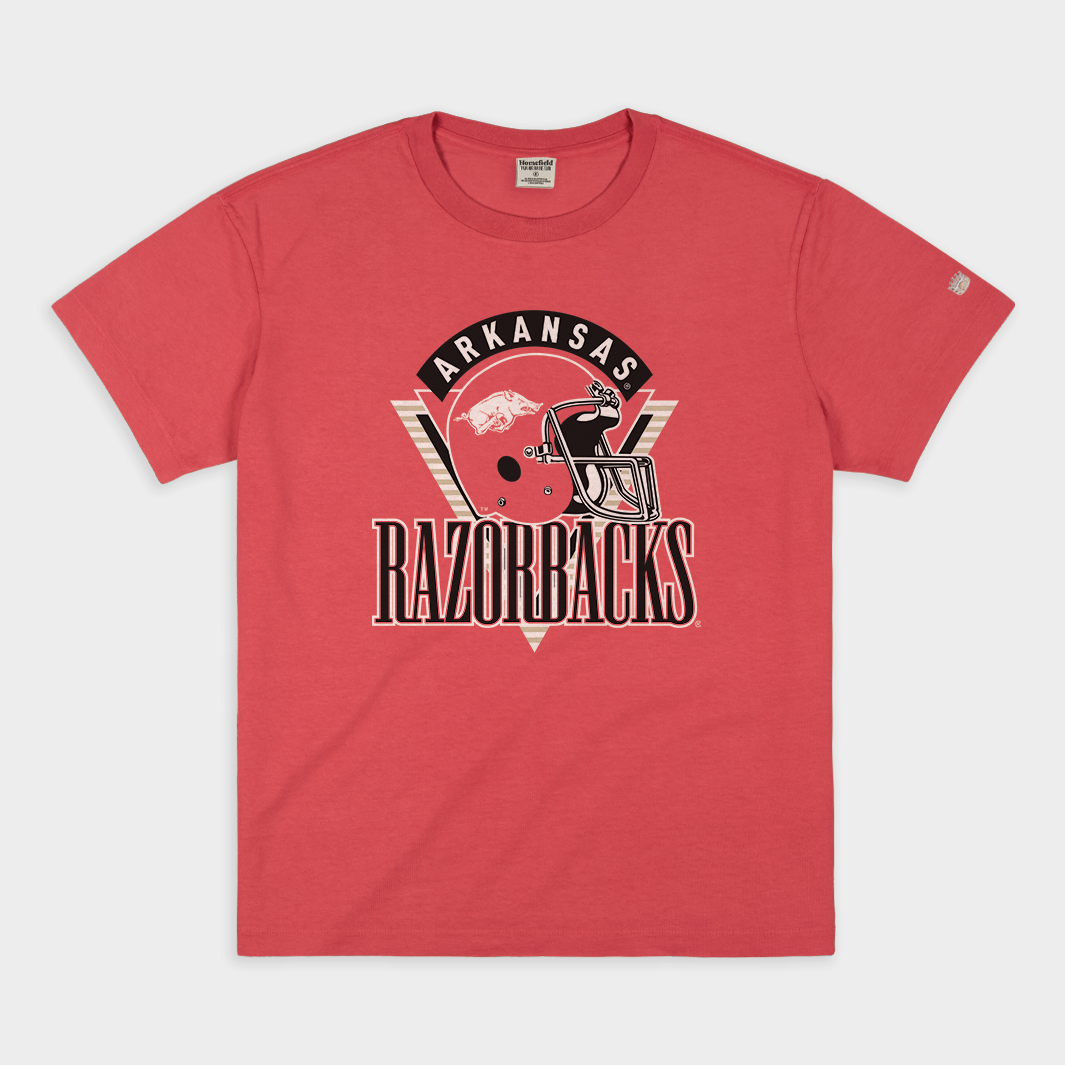 Arkansas Razorbacks Vintage Football Heavyweight Tee - A Tribute to the Legends
