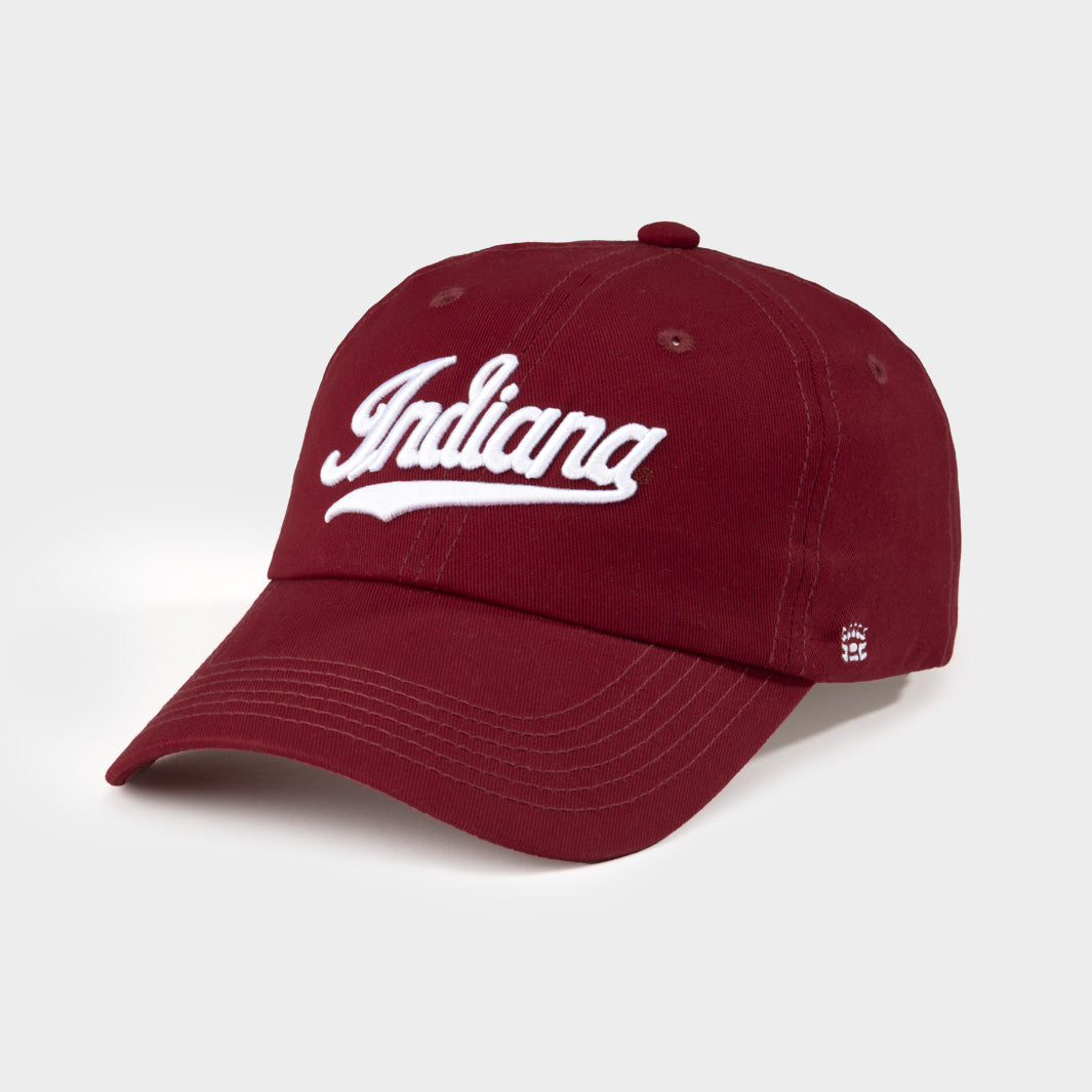 Retro Indiana Script Dad Hat - Your Tribute to Hoosiers