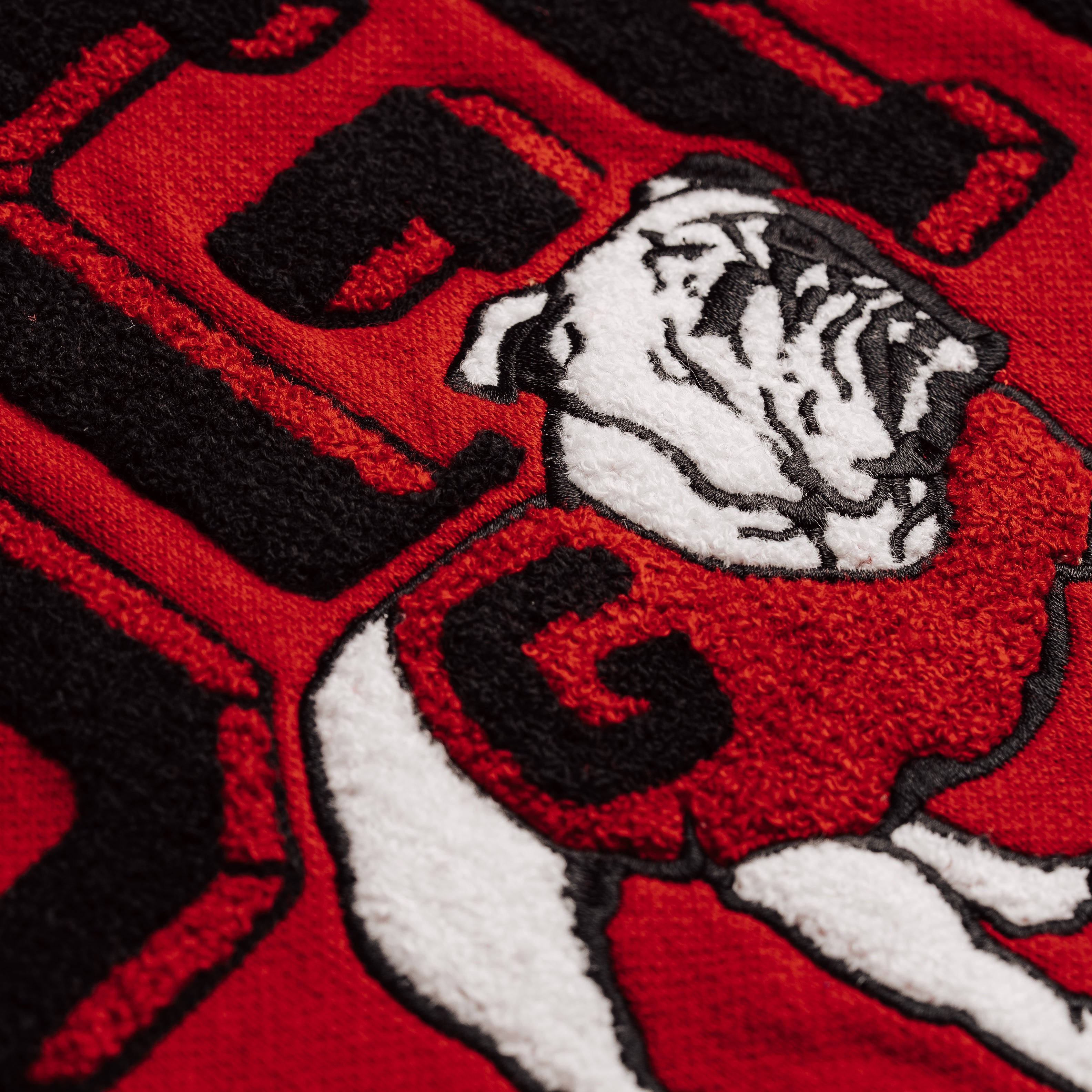 Georgia Bulldogs Retro Logo Patch Knit Sweater