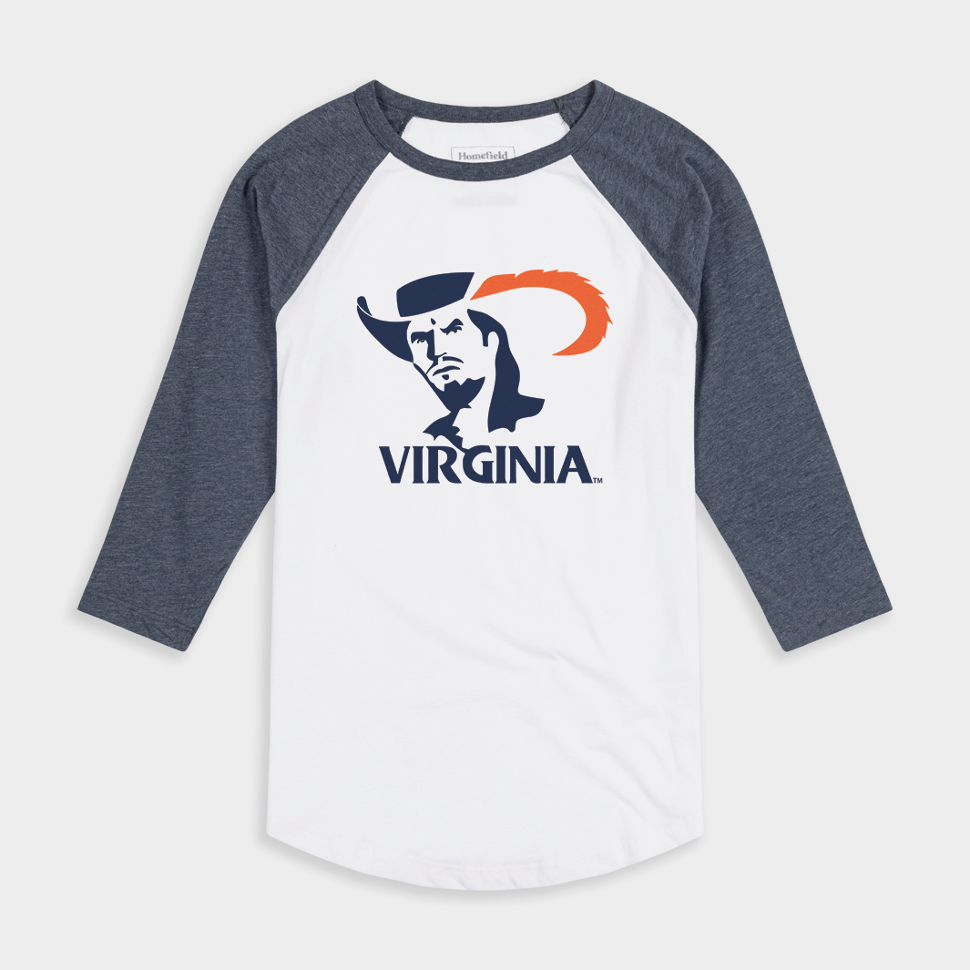 Revive Your Style with the Retro 'Serious Cavalier' Virginia Logo Baseball Tee