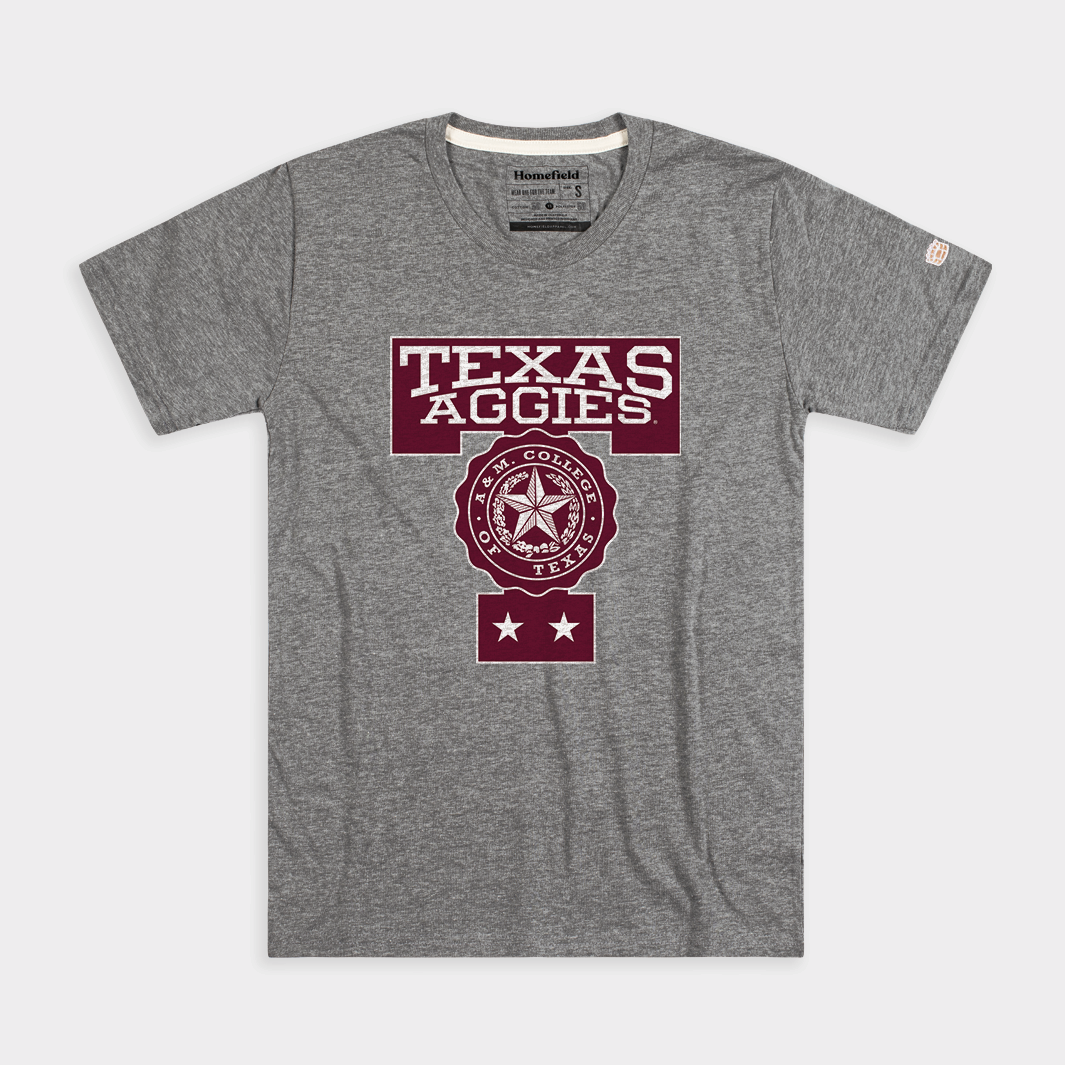 Texas Aggies Vintage School Seal T-Shirt - A Tribute to Tradition