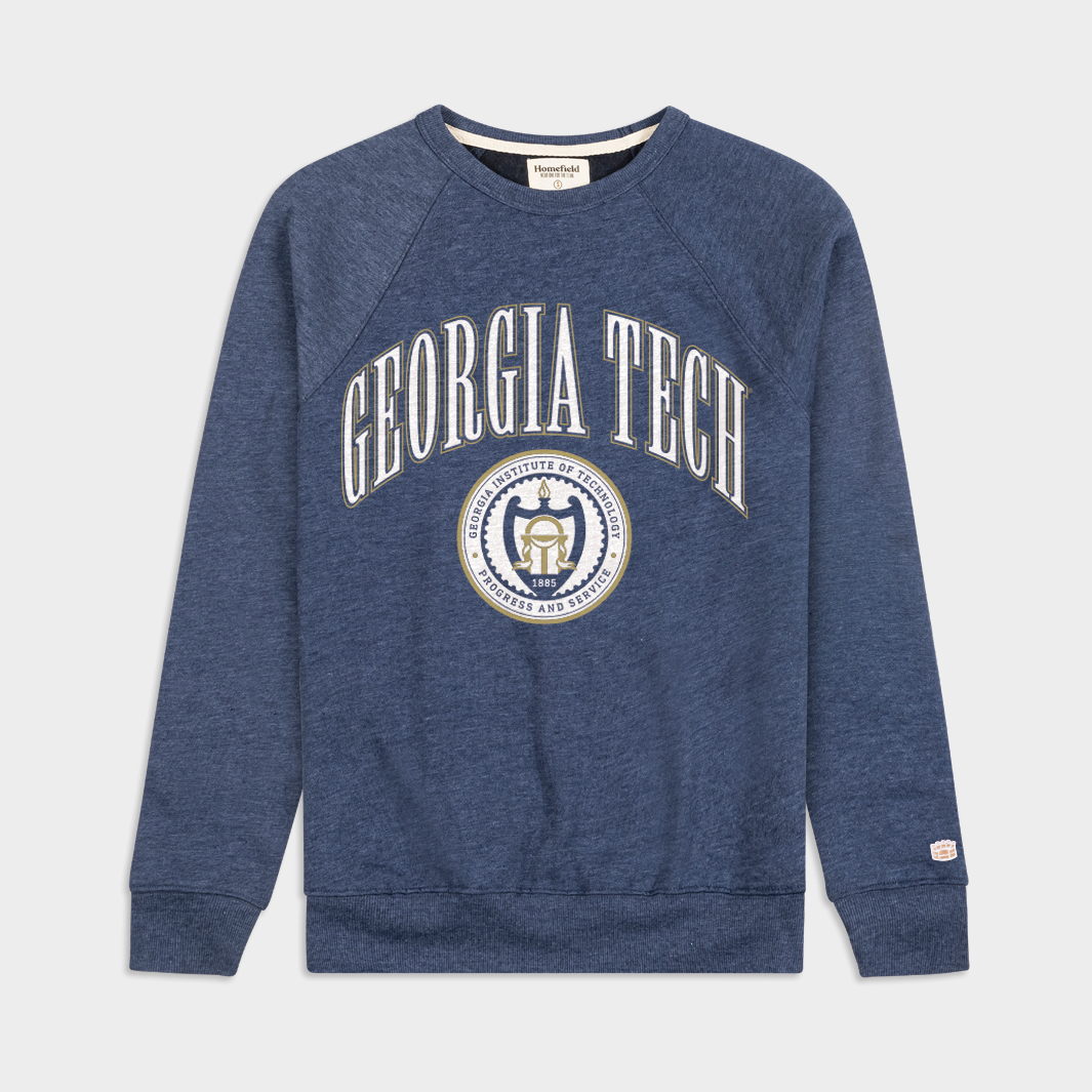 Georgia Tech Yellow Jackets Inspiring Seal Crewneck
