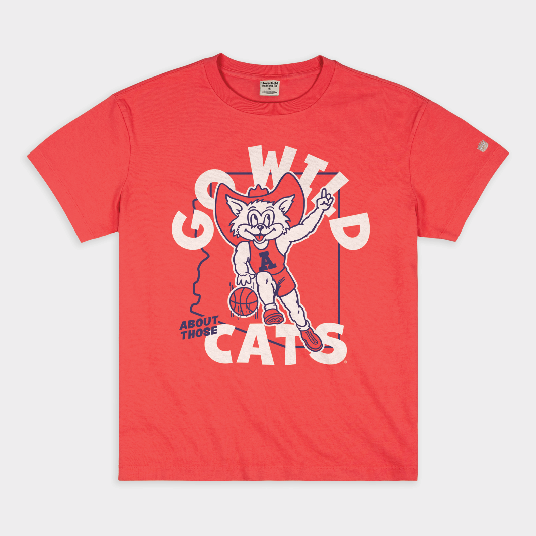 Get Wild with Arizona's Fierce Cat Vintage Heavyweight Tee
