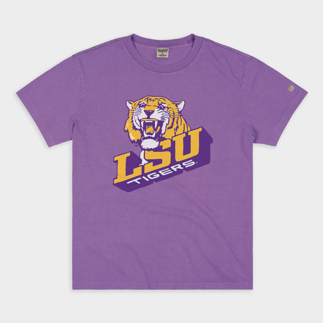 Vintage LSU Tigers 1980s Logo Heavyweight Tee - A Must-Have!