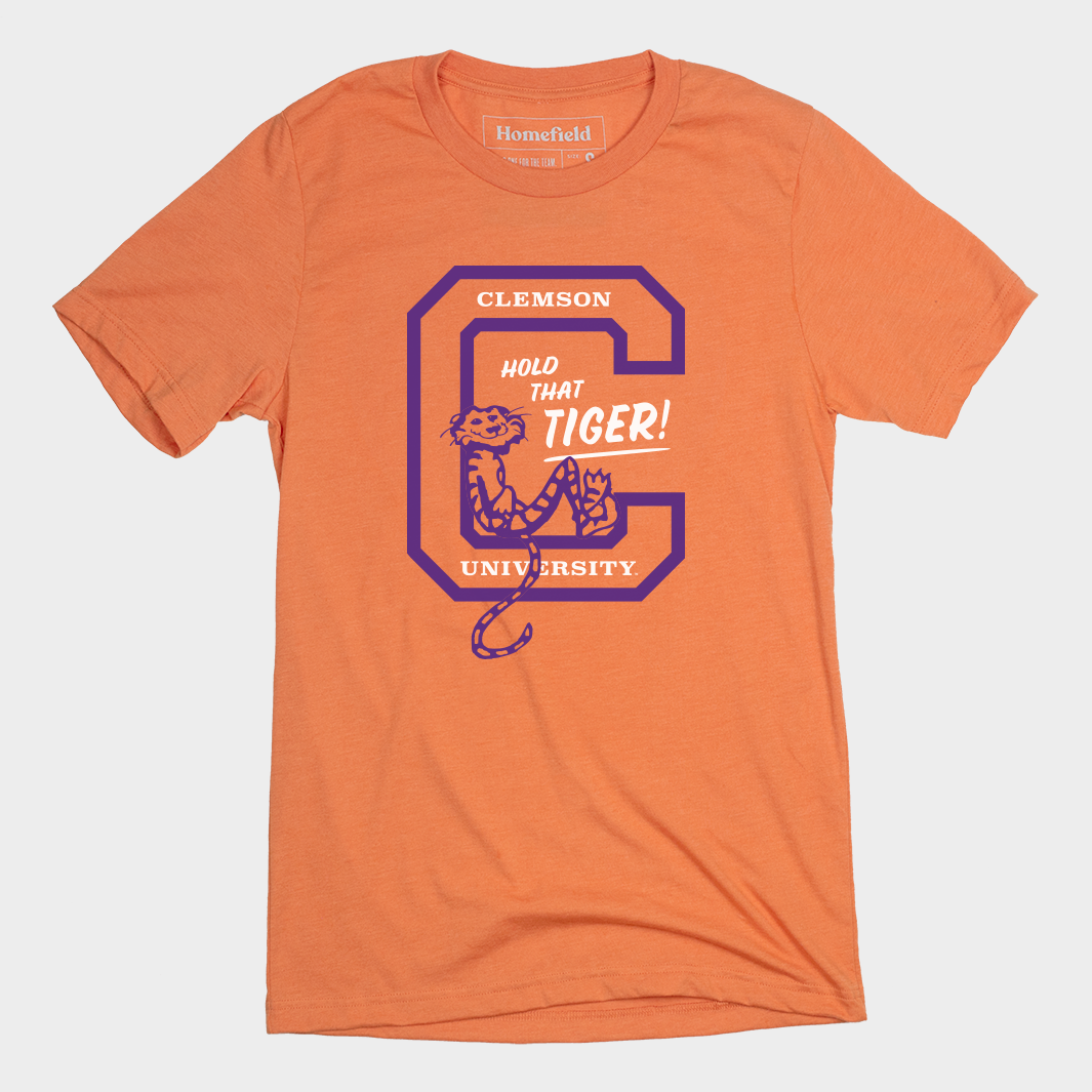 Retro 1960s Clemson Tigers Iconic Logo Tee