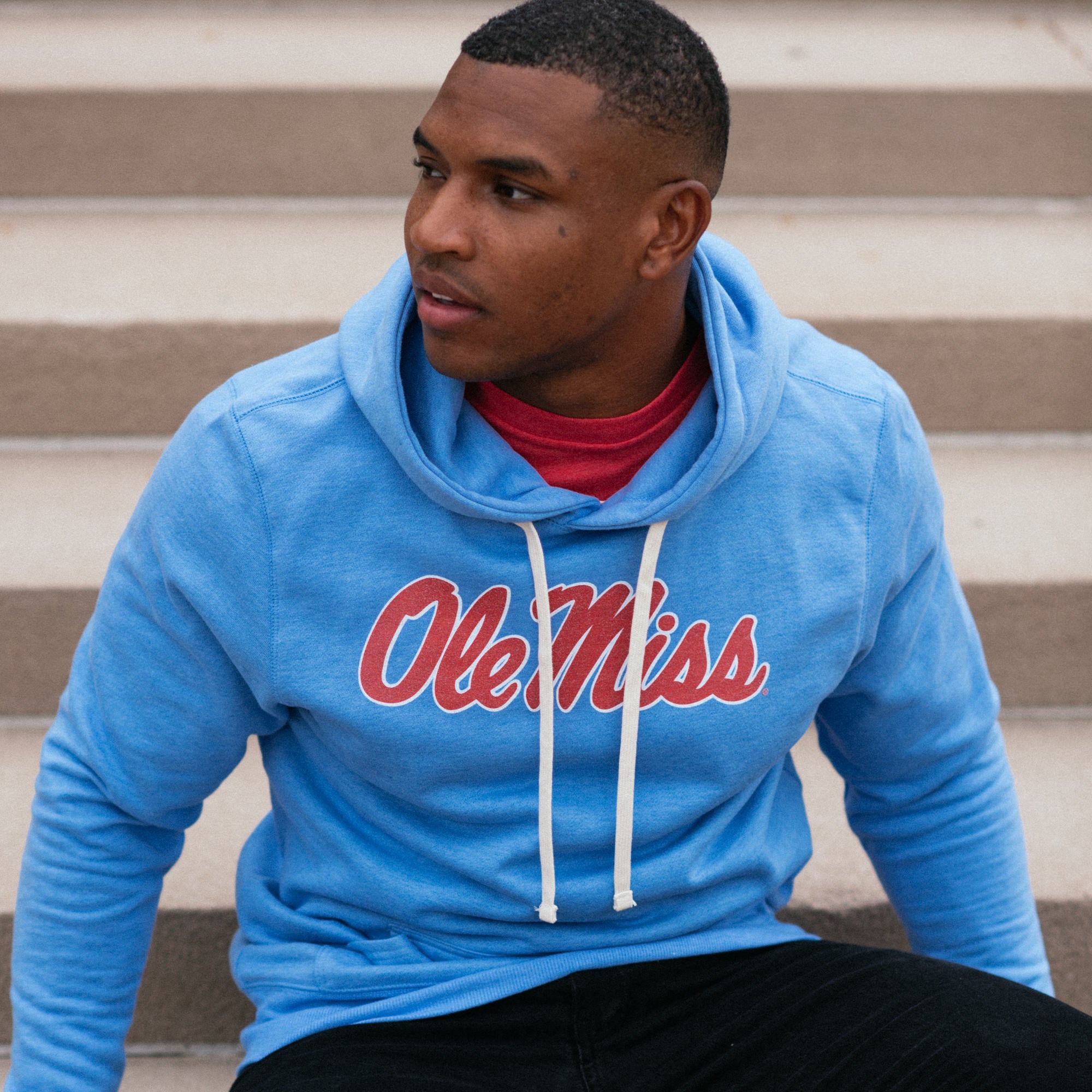 Show Your Ole Miss Pride with This Classic Script Powder Blue Hoodie