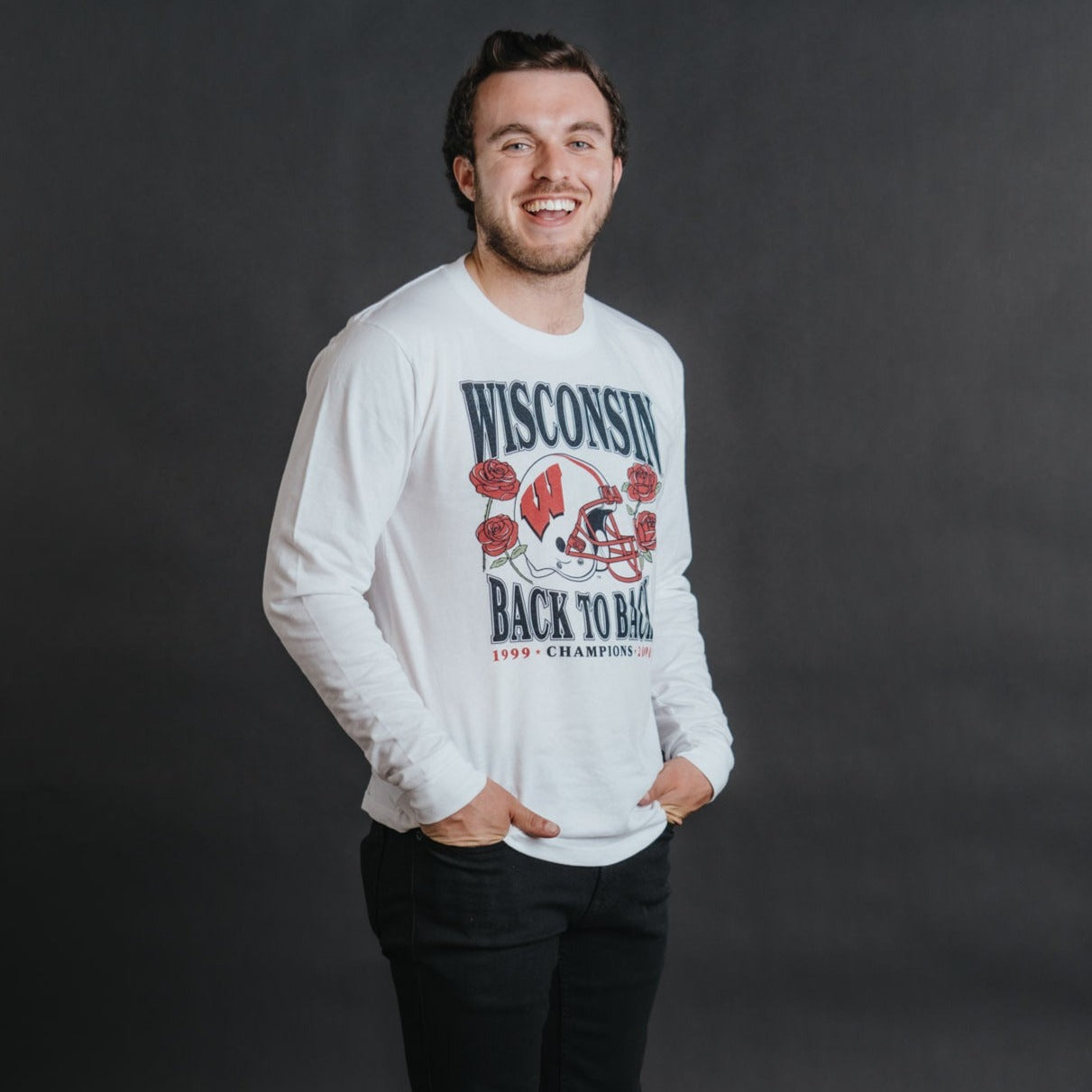 Wisconsin Back-to-Back Rose Bowl Champions Long Sleeve Shirt