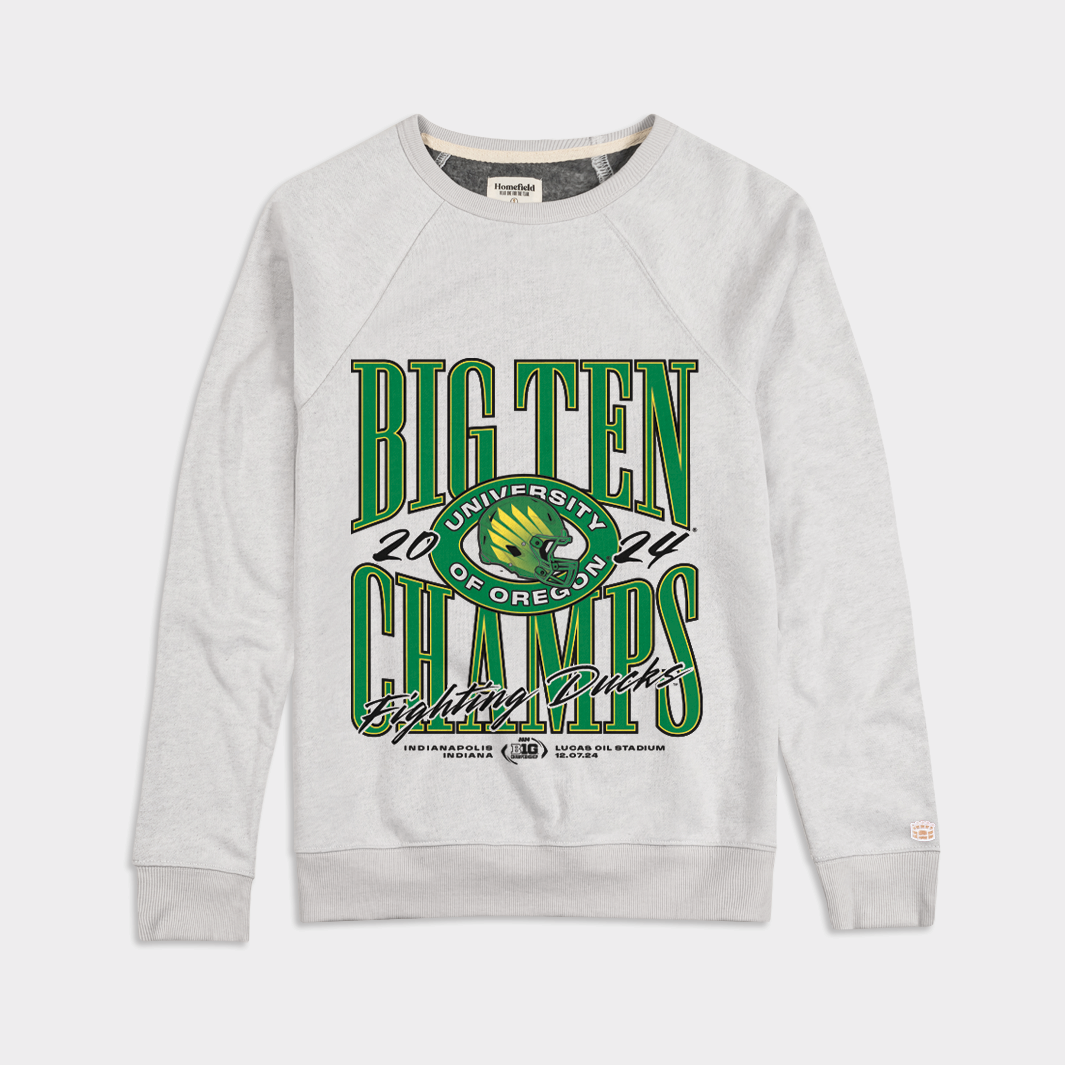 Celebrate Oregon's 2024 Big Ten Championship with This Crewneck
