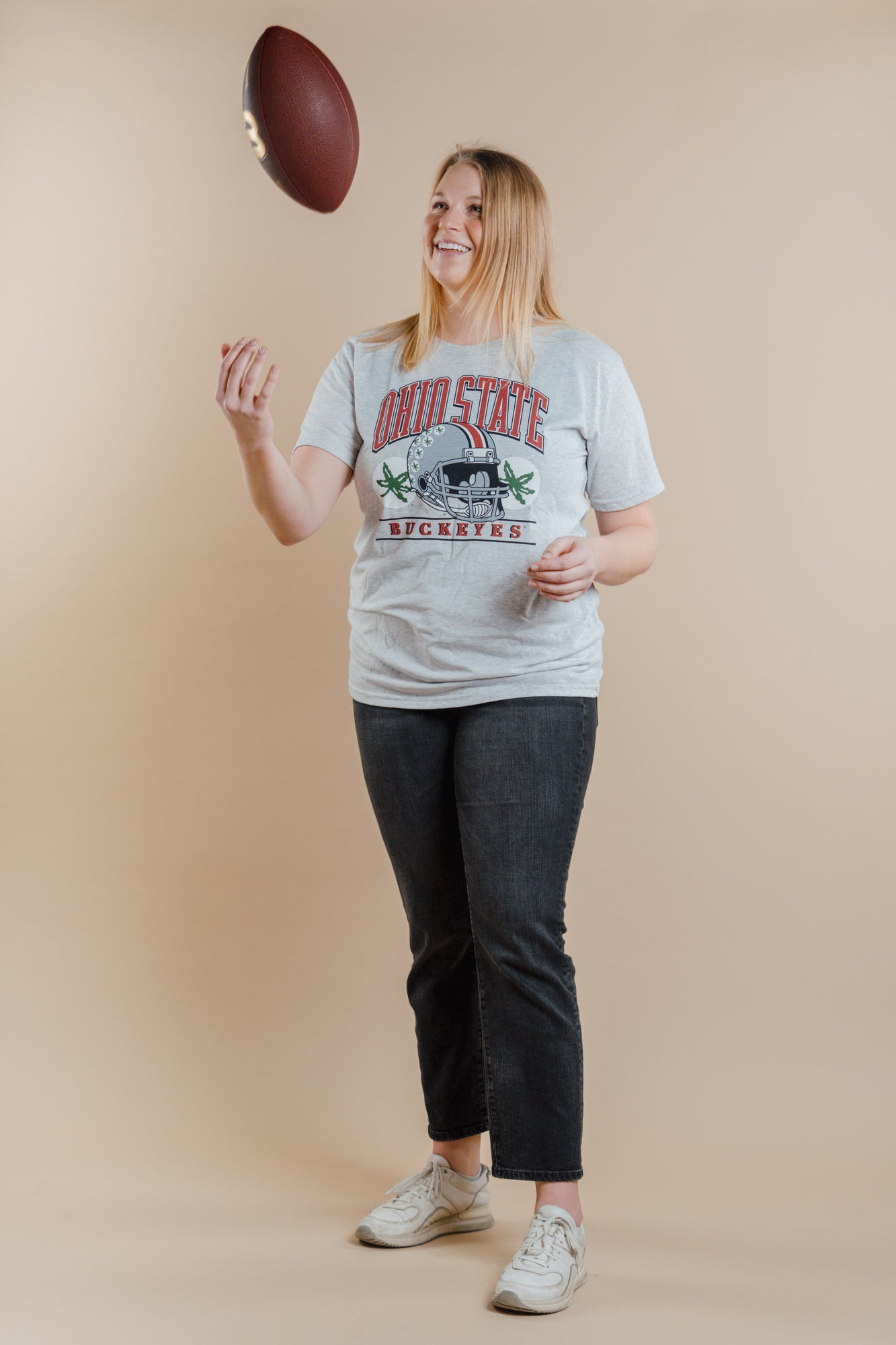 Show Your Ohio State Pride with This Helmet Sticker Tee!