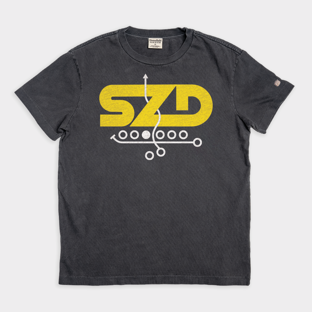 Split Zone Duo Vintage Heavyweight Logo Tee - A Must-Have!