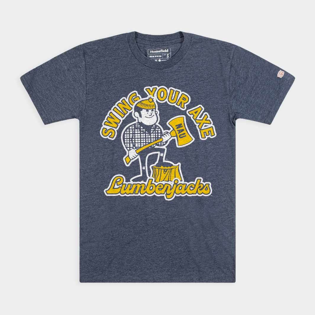 Show Your Spirit with the Northern Arizona Lumberjacks Swing Your Axe Tee