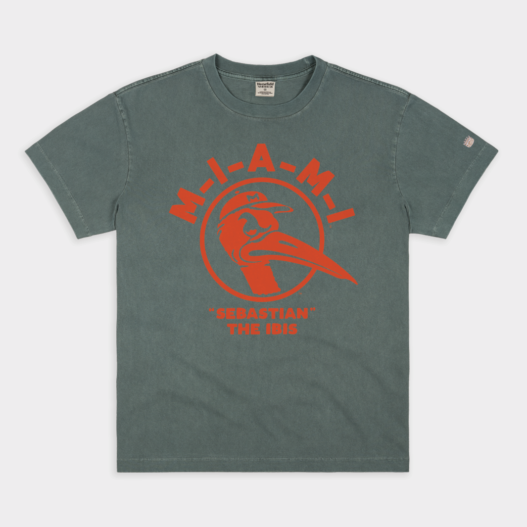 Miami Vintage Heavyweight Tee with Sebastian Mascot