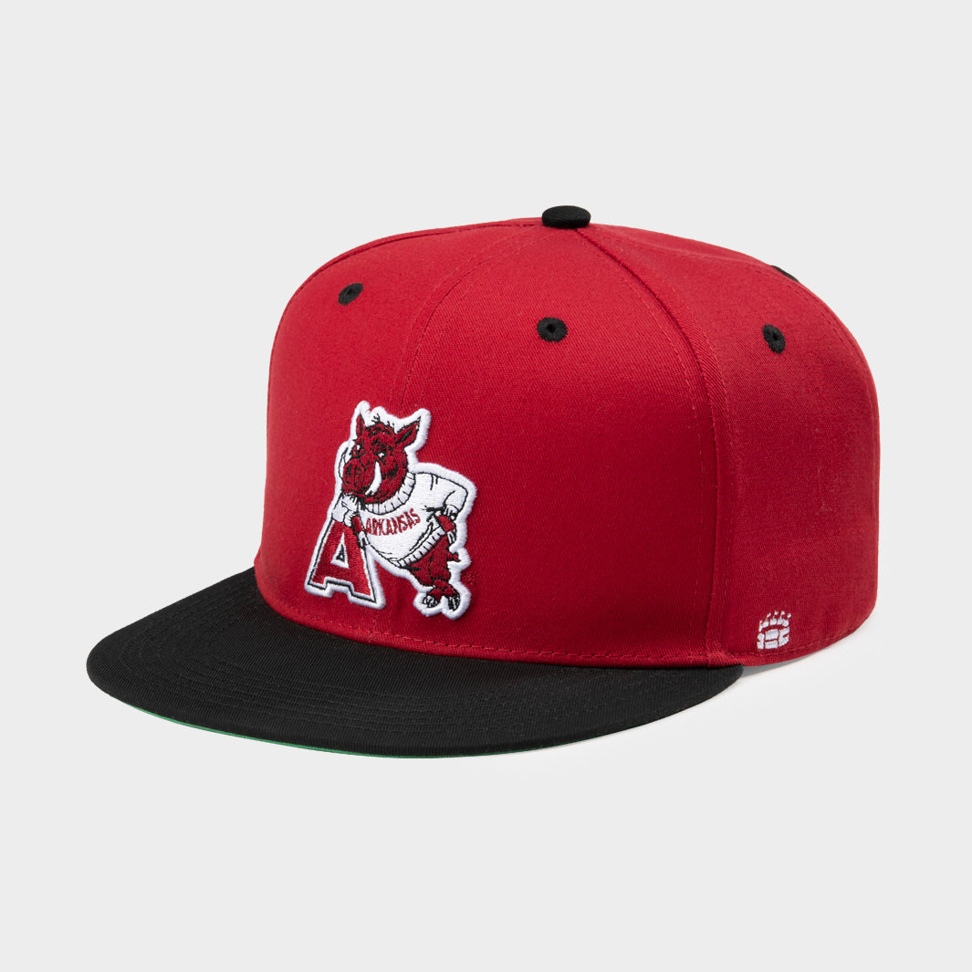 Arkansas Razorbacks Stylish Leaning Hog Snapback Hat