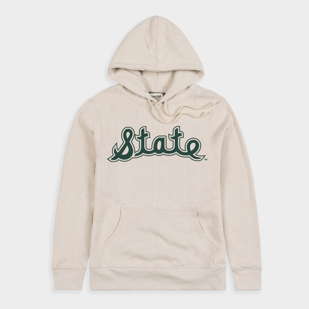 Michigan State Classic Vintage Script Hoodie - A Piece of Basketball History