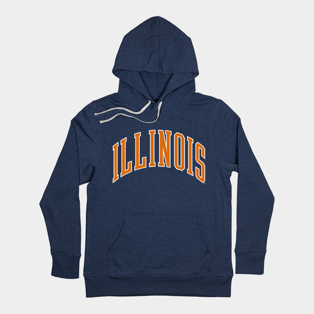 Show Your Illinois Pride with This Classic Collegiate Hoodie