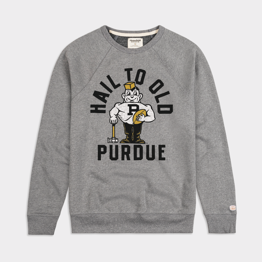 Celebrate Old Purdue with Vintage Pete Logo Crewneck