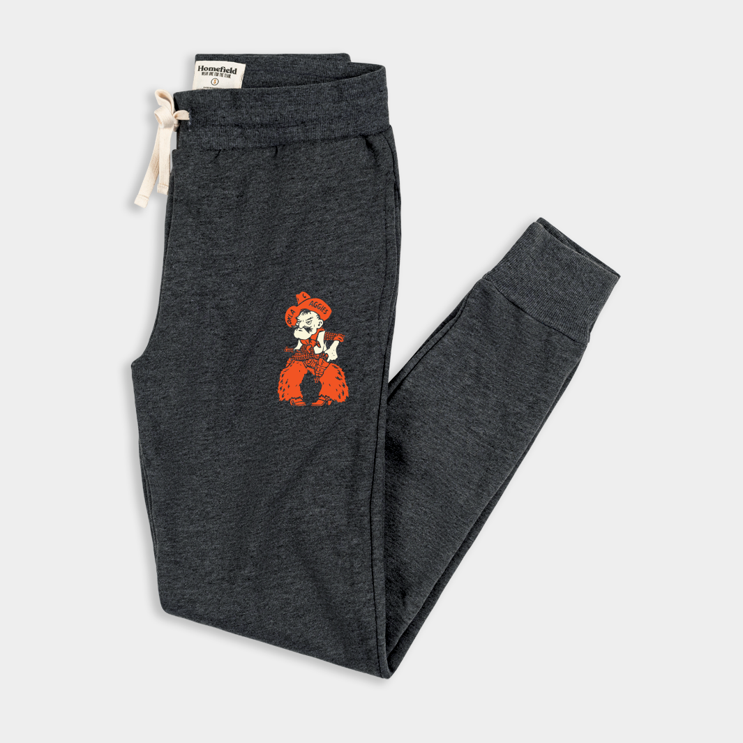 Get Your Hands on Oklahoma State Pistol Pete Retro Joggers - A Must-Have for Fans!