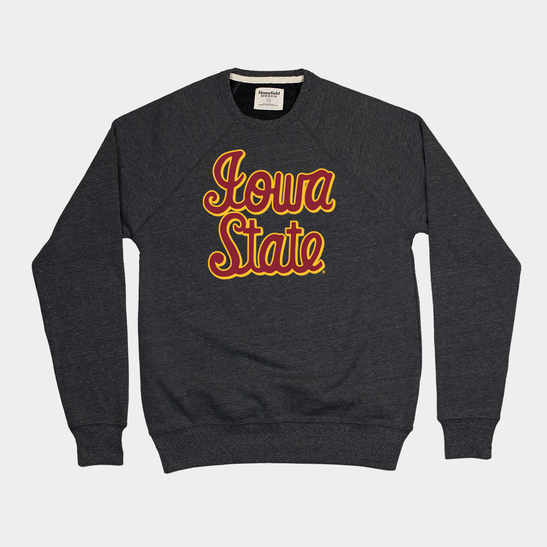Show Your Iowa State Pride with This Vintage Script Crewneck