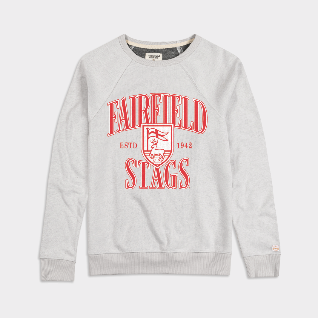 Fairfield Stags Vintage-Inspired Seal Crewneck: A Timeless Tribute to Tradition