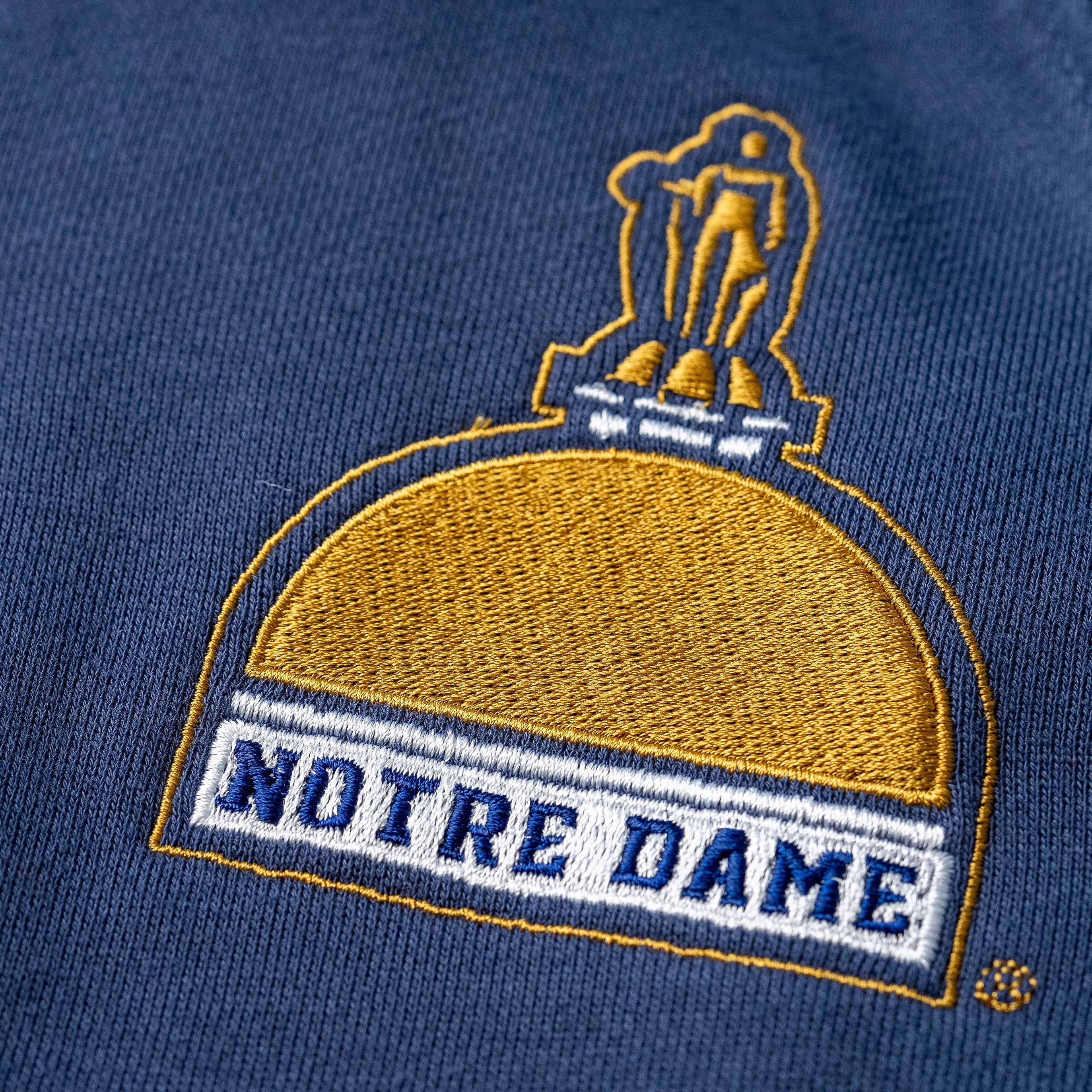 Notre Dame Vintage Golden Dome Quarter Zip - A Timeless Tribute
