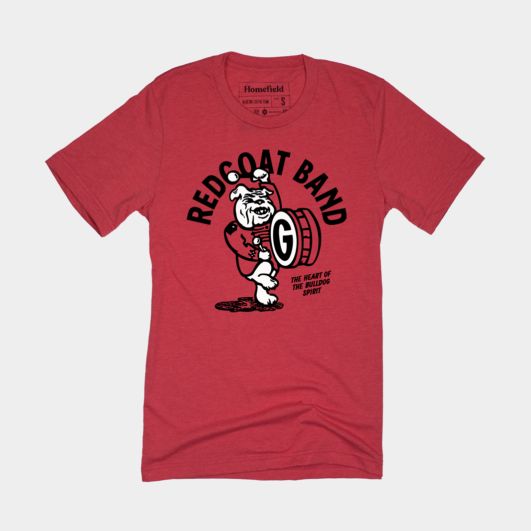 Show Your Georgia Pride with the Redcoat Marching Band Retro T-Shirt