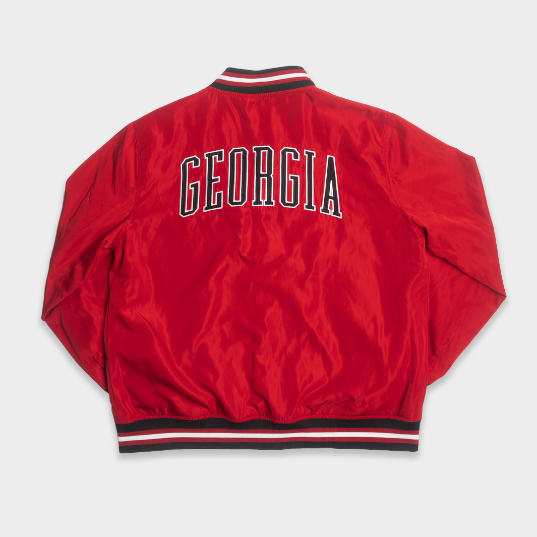 Georgia Bulldogs Vintage Dawgs Logo Bomber Jacket - Show Your Team Spirit!