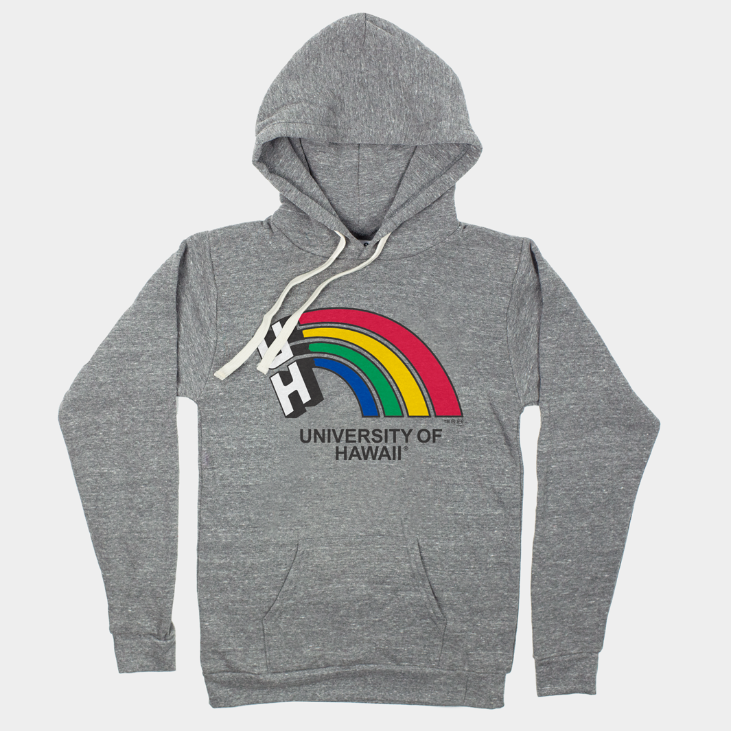 Hawaiian Retro Rainbows Hoodie
