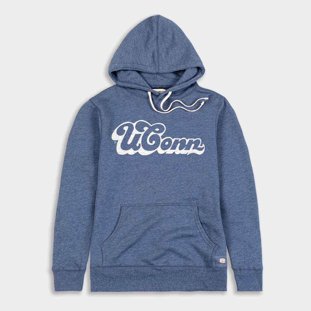 Vintage UConn Bubble Script Hoodie - A Piece of Huskies History