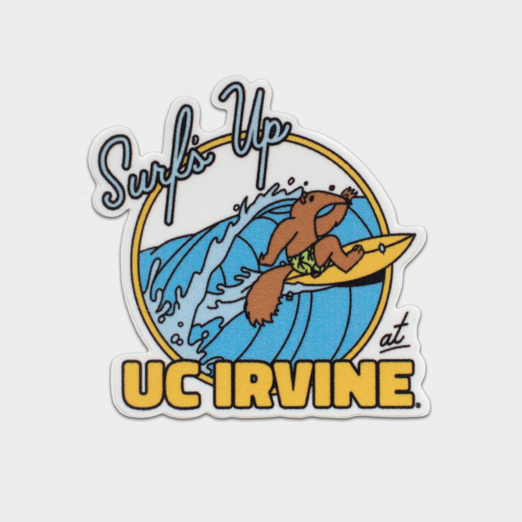 Surfing Anteater Sticker from UC Irvine - A Must-Have!