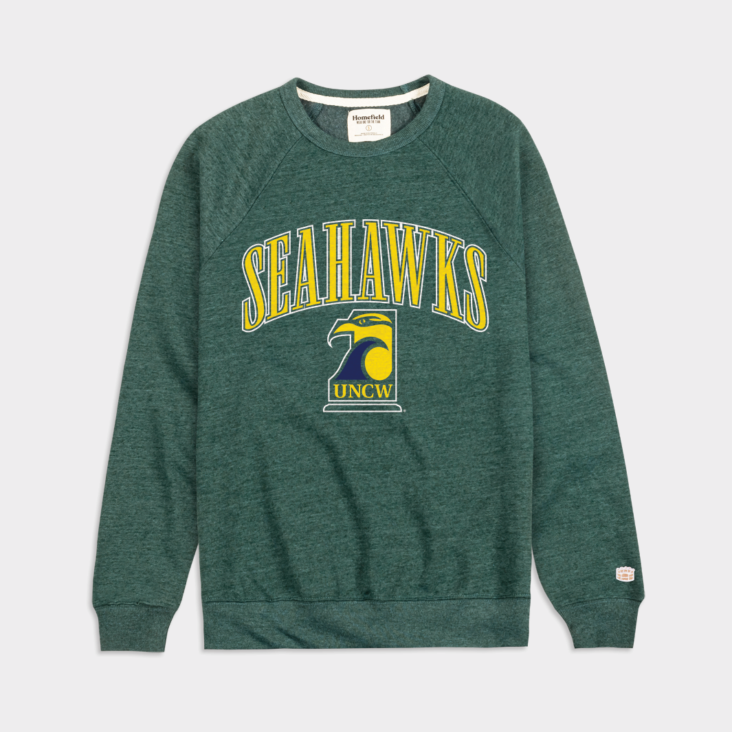 Show Your Seahawk Pride with Our Retro UNCW Crewneck