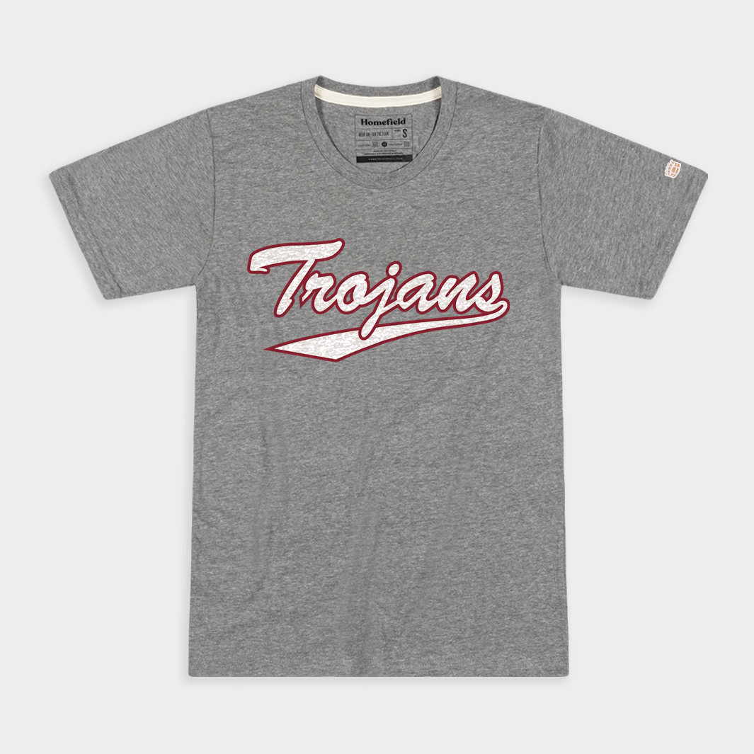 Show Your Love for Troy Trojans with This Baseball Script Tee