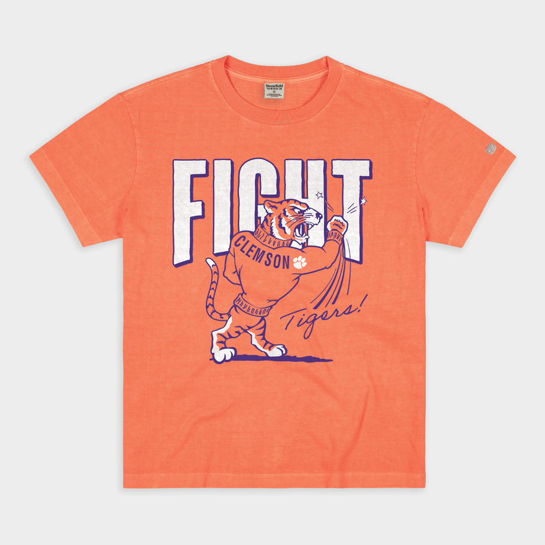 Roar with Pride: Clemson Tigers Vintage Heavyweight Tee