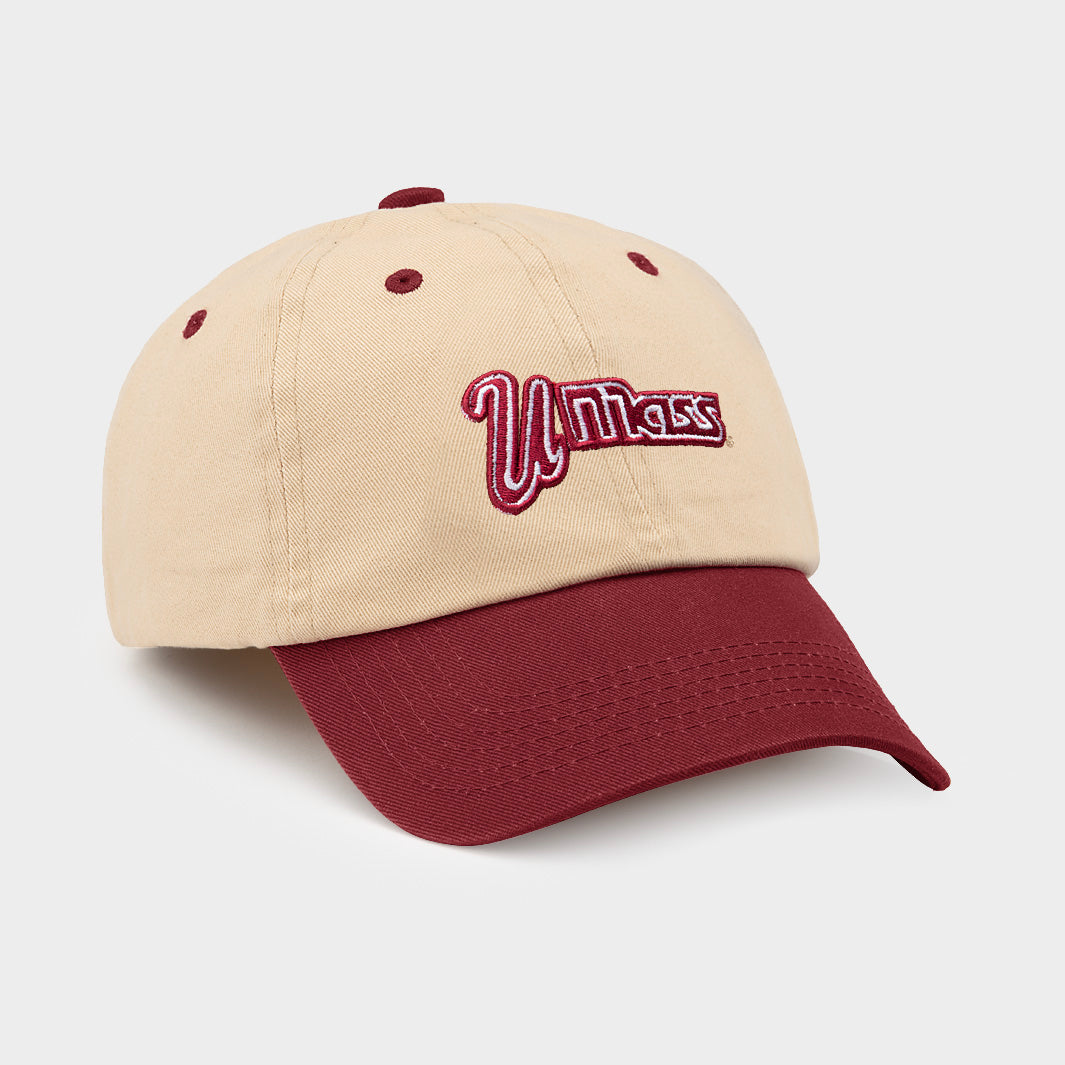 UMass Vintage Logo Two-Tone Nostalgic Dad Hat