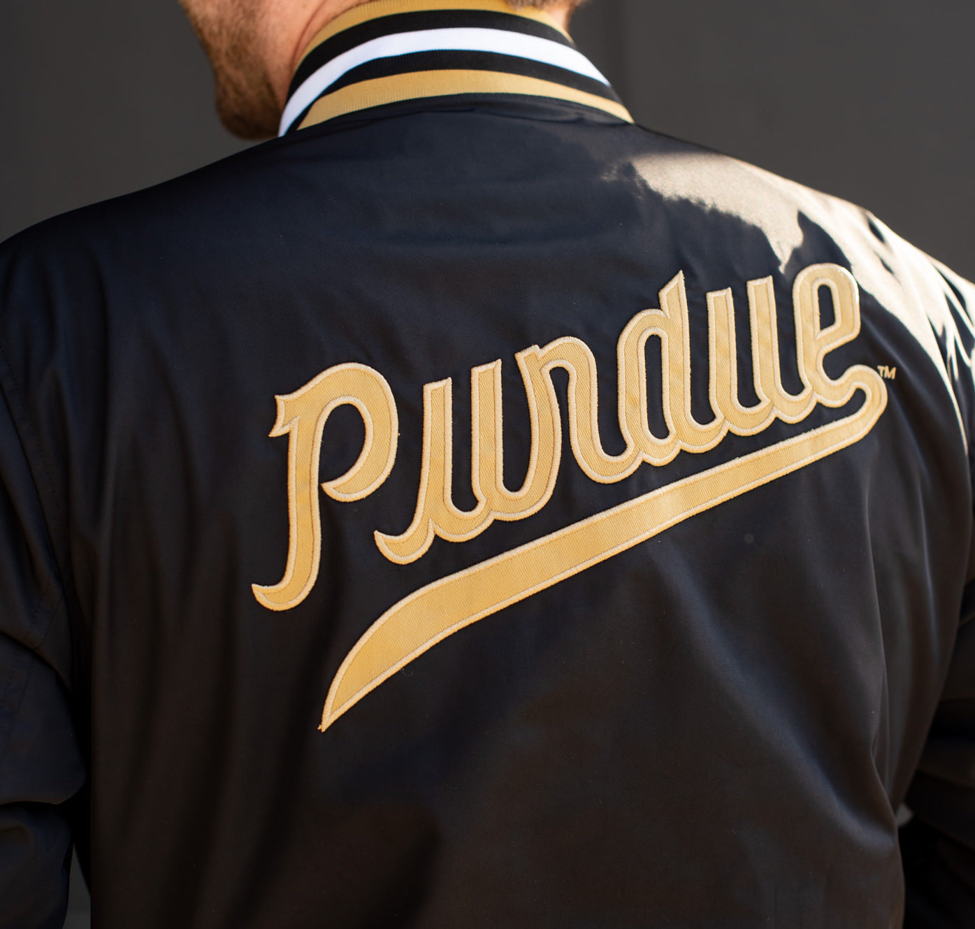 Purdue Vintage-Inspired Bomber Jacket