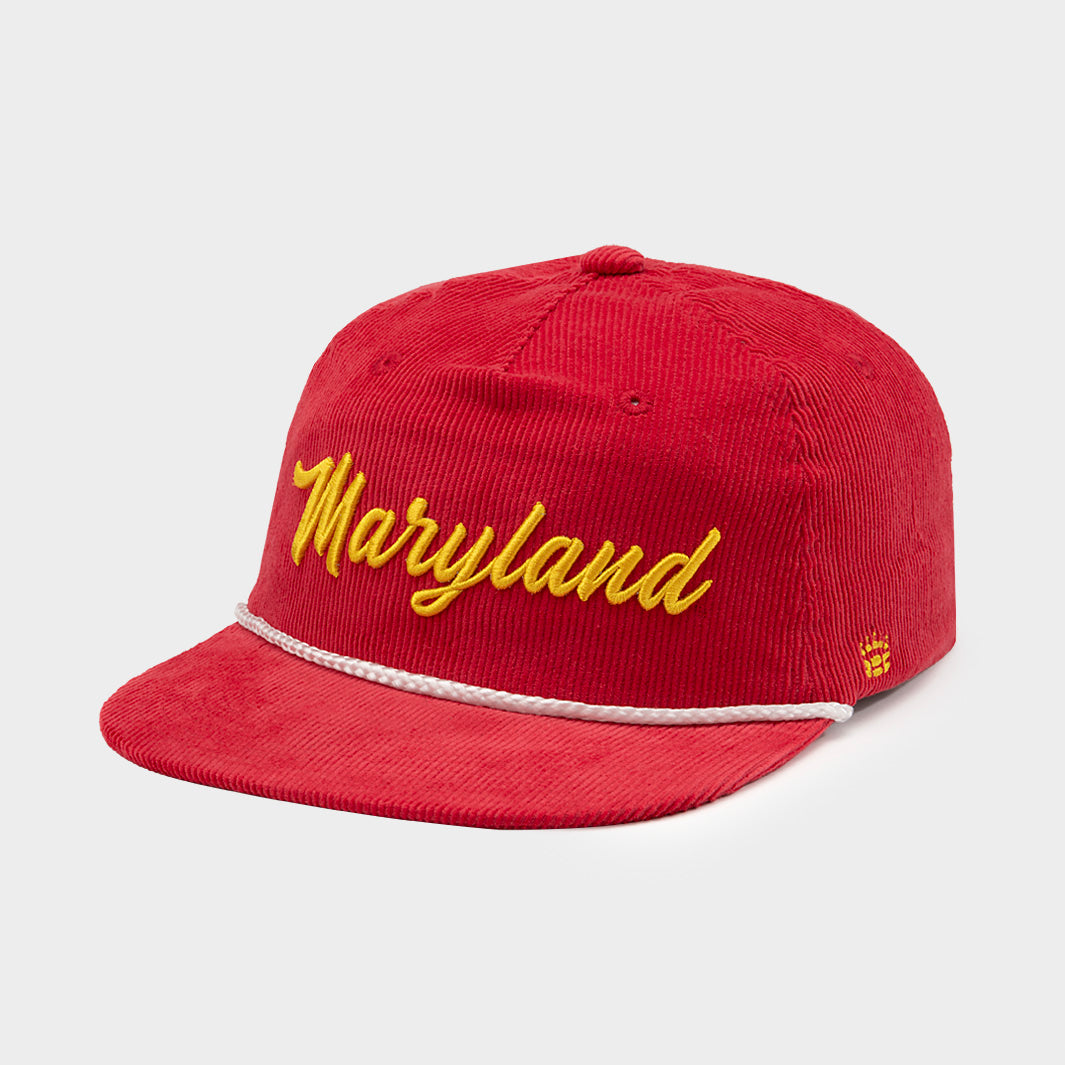 Maryland Terrapins Vintage-Inspired Corduroy Snapback Hat